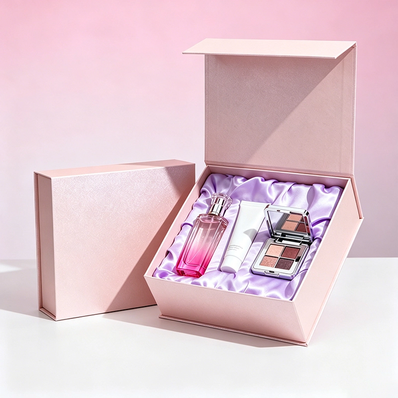 Premium Luxury Cosmetic Magnetic Box Custom Printed Skincare Gift Packaging