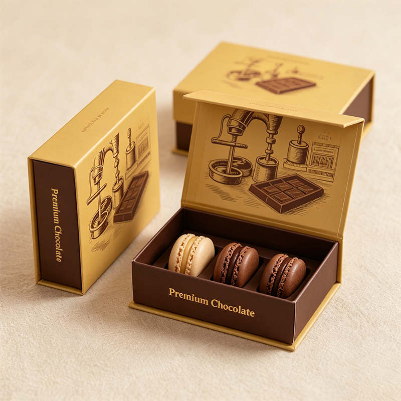Custom Chocolate Magnetic Gift Box Premium Rigid Paper Packaging